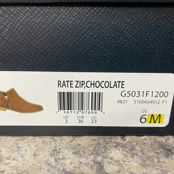 Dr. Scholl's Shoes Rate‎ Zip Perforated Casual Ankle Boots Booties low heel - Picture 9 of 9